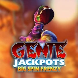 Genie Jackpots: Big Spin Frenzy slot logo by Blueprint Gaming at Efbet Casino