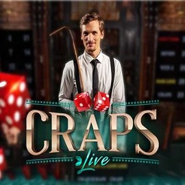 Live Craps slot logo by Evolution at Efbet Casino