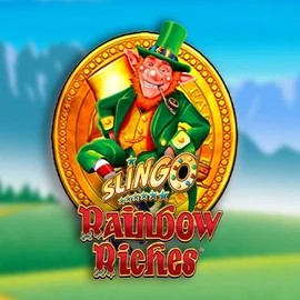 Slingo Rainbow Riches logo by Gaming Realms at Efbet Casino